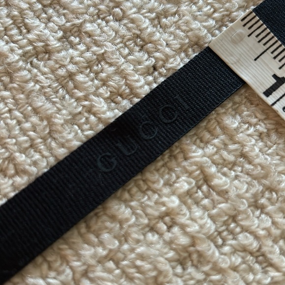 Gucci black grosgrain ribbon 57 inch - Picture 6 of 7
